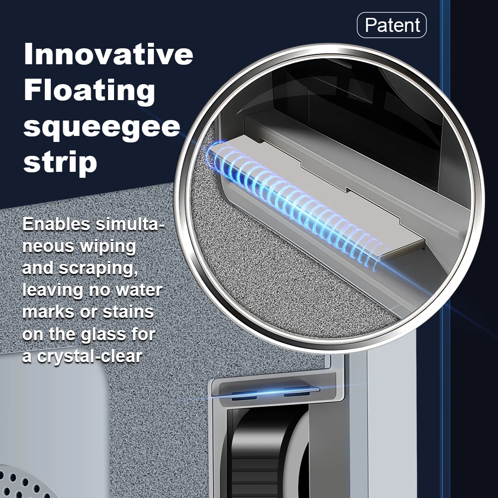Window Cleaning Robot Liectroux S11,4-Way Water Spray,9Kpa,Home Glass Floor Wall Tiles Cleaner Robot,Strong Vacuum,Smart Memory 6