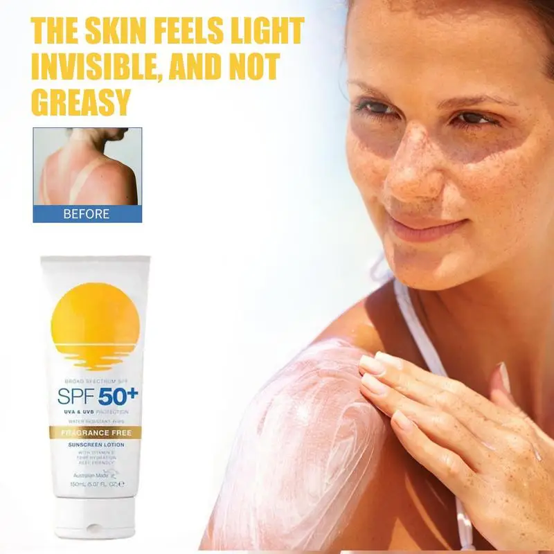 UV Protector Lotion 100ml Sunscreen For Face UV Lotion For Face SPF50 Sunscreen Moisturizer Water Resistant