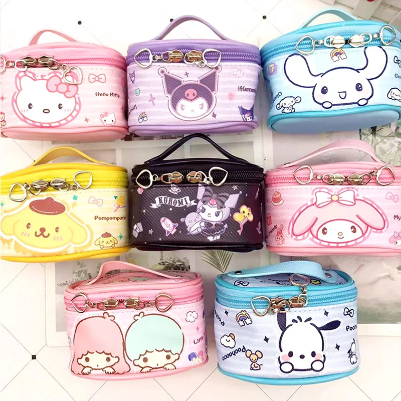 

My Melody Kuromi Coin Purse Sanrio Kawaii Anime Girly Heart Cute Cartoon Cinnamoroll Personality Headphone Bag Toys for Gifts