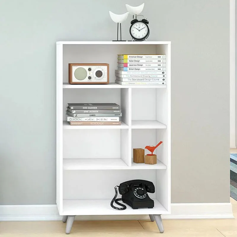 

Sidney Standard Bookcase with 4 Shelves, White bookshelf book rack bookcase children bookshelf