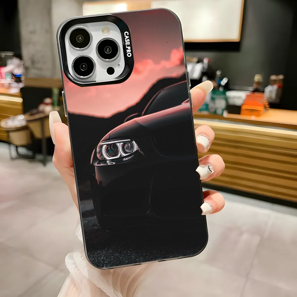 Elegant Black and White Anti-Fall Matte Bumper Phone Case