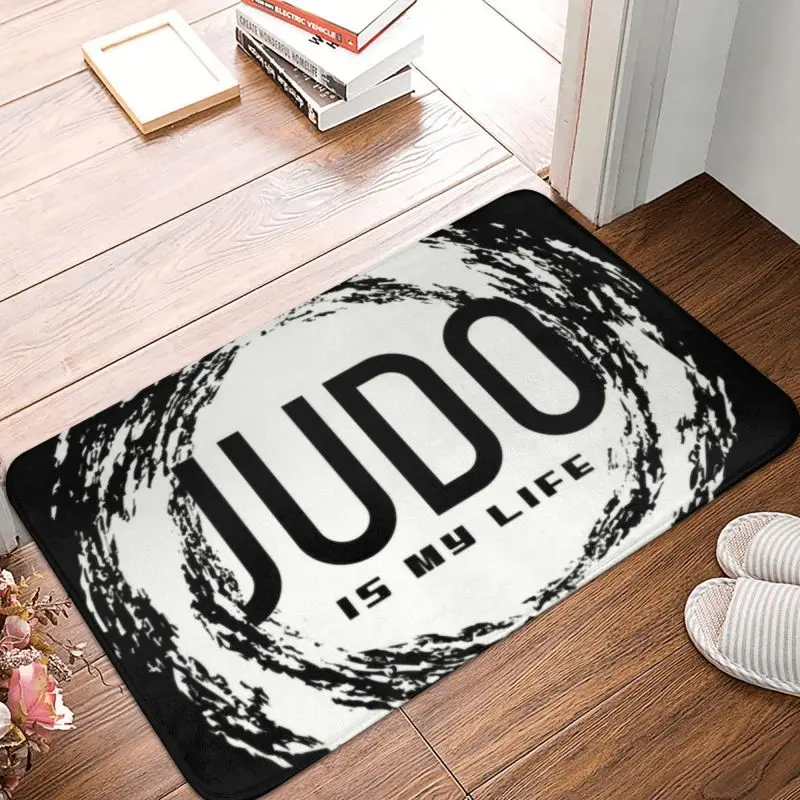 Judo Is My Life Doormat Non-Slip Kitchen Bathroom Mat Garden Garage Door Floor Entrance Carpet Rug