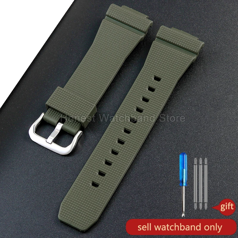 Transparent Gray Red Orange Resin Watch Strap for Outdoor Activities - 16mm