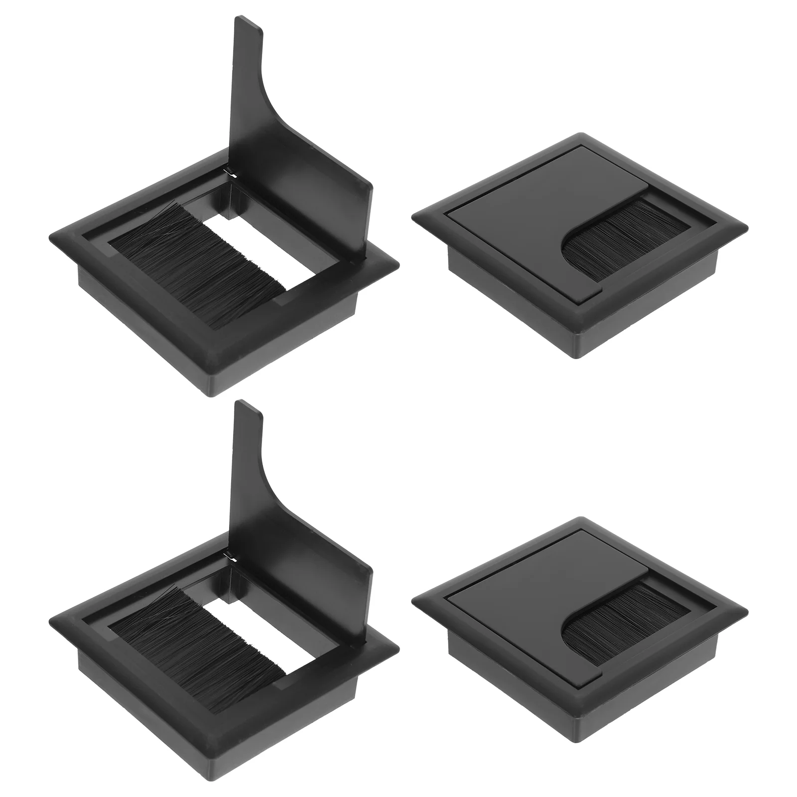 

4pcs Desk Wire Cord Cable Grommets Hole Cover for Office PC Desk Cable Desk Grommet Covers