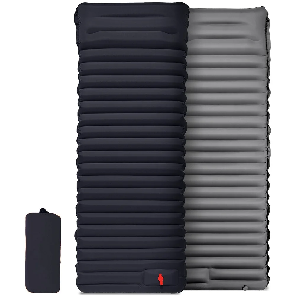 

195 X 70Cm Ultralight Inflatable Mattress Foldable Lying Canping Tent Bed Foot Inflation Camping Air Mattress Self-Inflating Mat