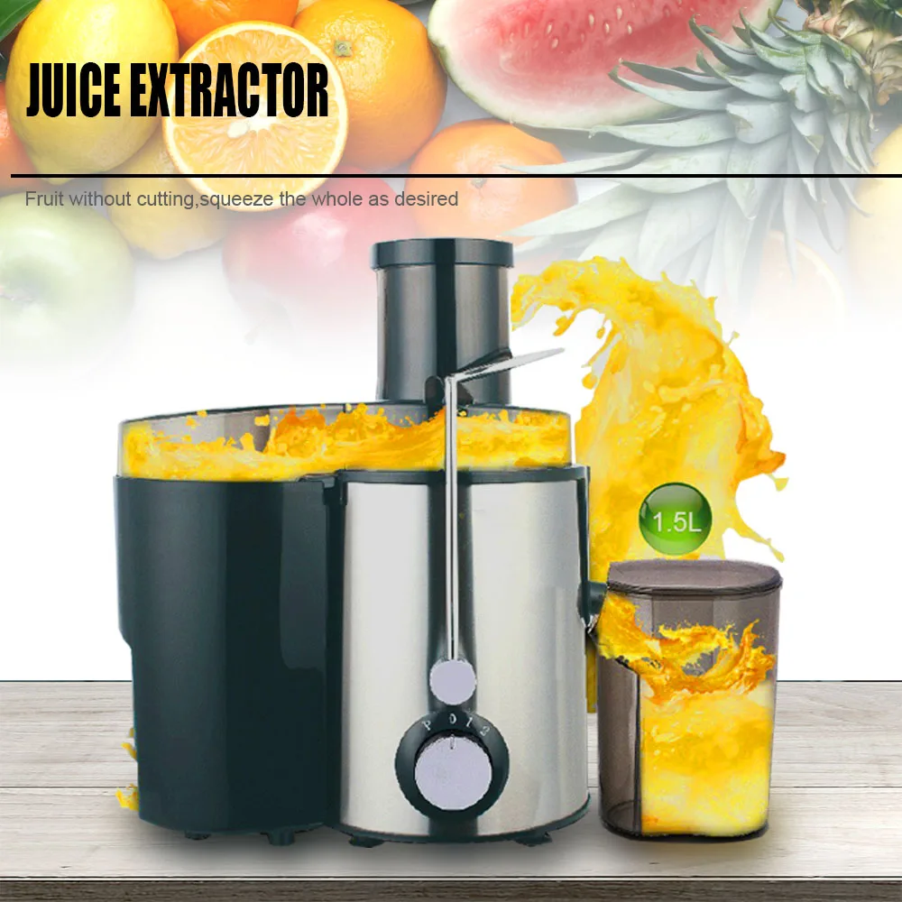 1.5L large caliber Juicer Extractor Blender 800W Juicer for Fruit Juice