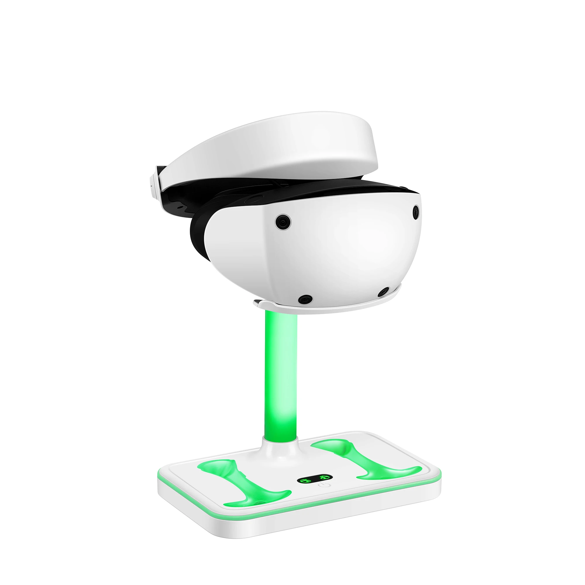 Nuovo Per Ps5 Vr2 Rgb Light Magnetic Rainbow Charging Dock Station Vr2 Occhiali Headset Stand Base Per Caricabatterie