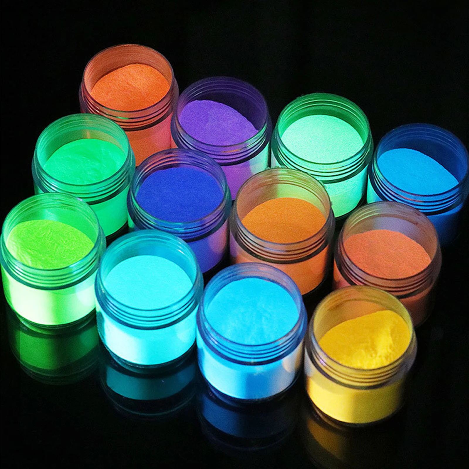 

12 colors highlighter water-based luminous paint diy hand-painted self-luminous paint fluorescent paint drawing supplies gifts