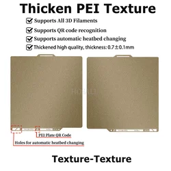 Enhanced PEI Double - Sided Textured and Smooth Plate - No Glue Needed, Warp - Free & Strong Adhesion (With QR Code)