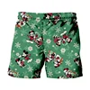 2024 Christmas New Disney Brand Mickey And Minnie Anime Print Summer Men's Fashion Beach Party Casual Shorts Y2K 3