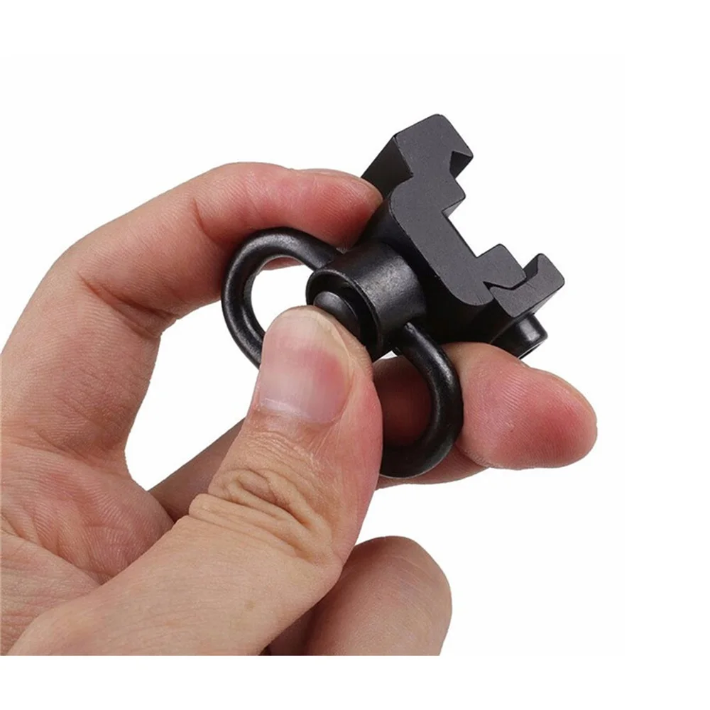 

Tactical QD Sling Swivel Strap Buckle Quick Release Button 1.25 inch 20mm Picatinny Rail Mounted Base Mlok Mount Adapter Rings