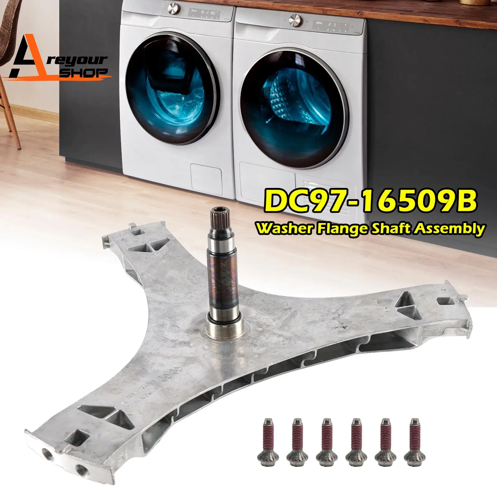 Waschanlage flansch welle montage für samsung DC97-16509B DC60-40137A DC69-00804A