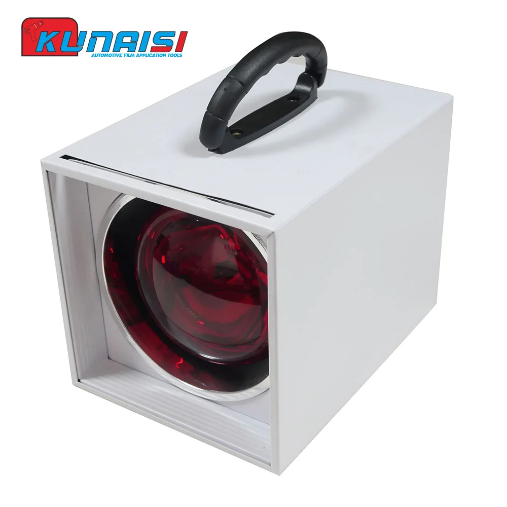 Handheld Heat Lamp Box 150W Infrared Lamp Ultraviolet Heat Box car wrapping tools automotive film tools For Paint Drying &Window Film Test Car Bodywork KNS