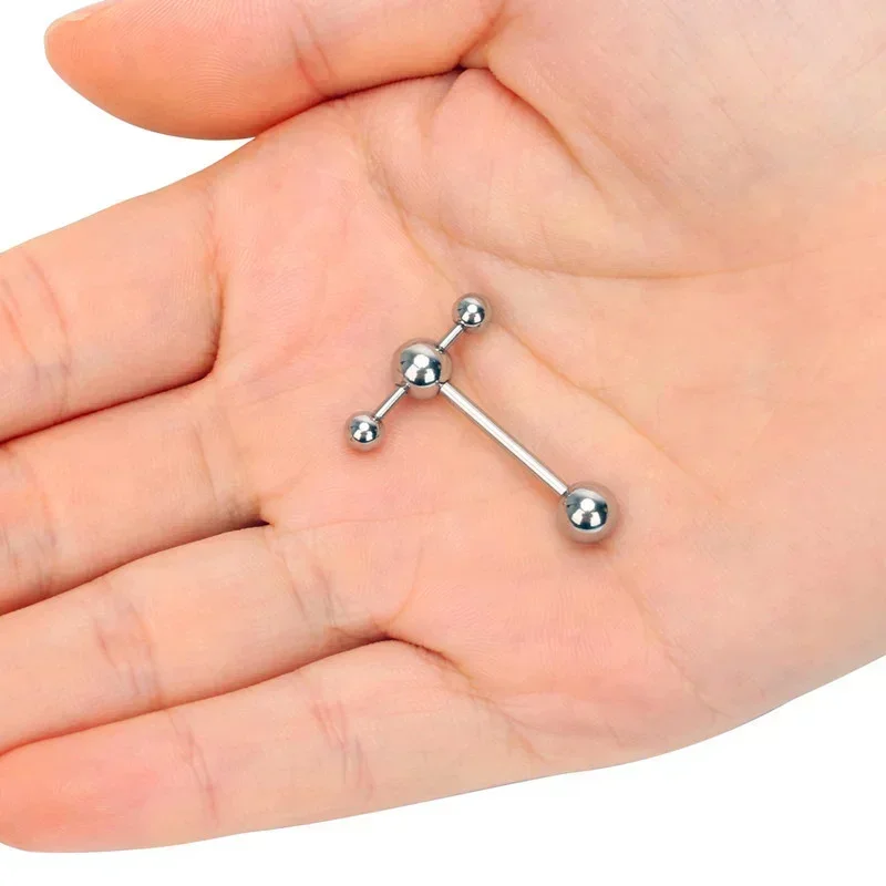 Titanium Steel Stainless Steel Tongue Nail Ear Studs Piercing Jewelry