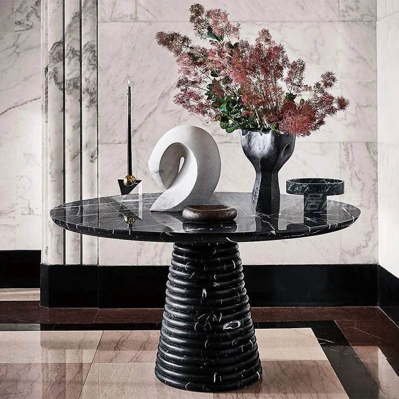 Nordic Green Marble Fruit Bowl Home Decoration 3