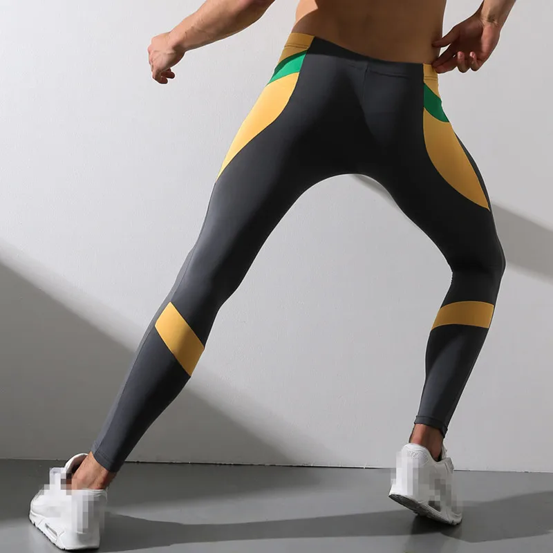Winter Warm Long Johns Leggings For Men Tights Gym Fitness Running Compression Pants Elastic Slim Long Underwear Sport Trousers