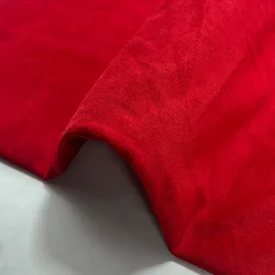 Luxurious Faux Suede Leather Fabric - Soft Stretchable 0.6mm Thick - 50x145cm (30 Red)