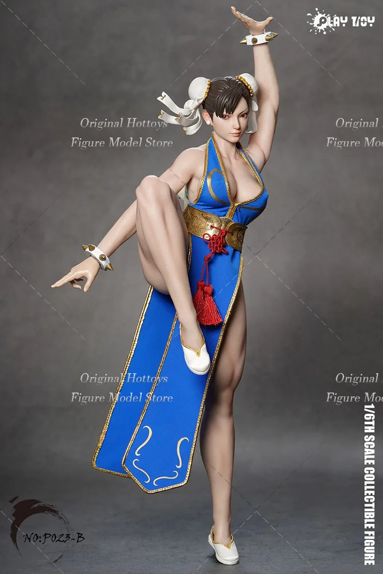 Play Toy chun-li女性の兵士アクションフィギュア、消防女神2.0