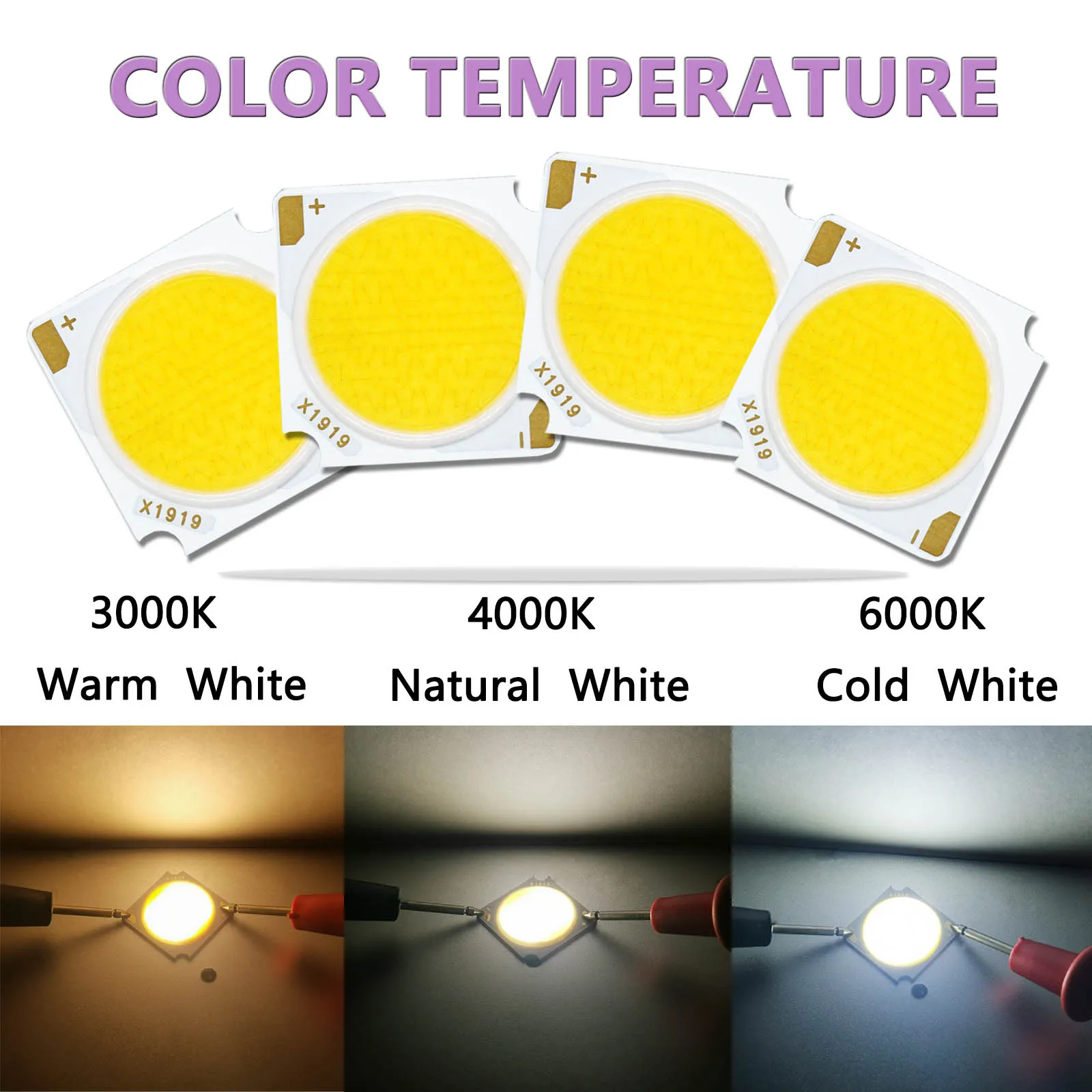 High-Power Bridgelux Chip LED COB Light-Emitting Diode