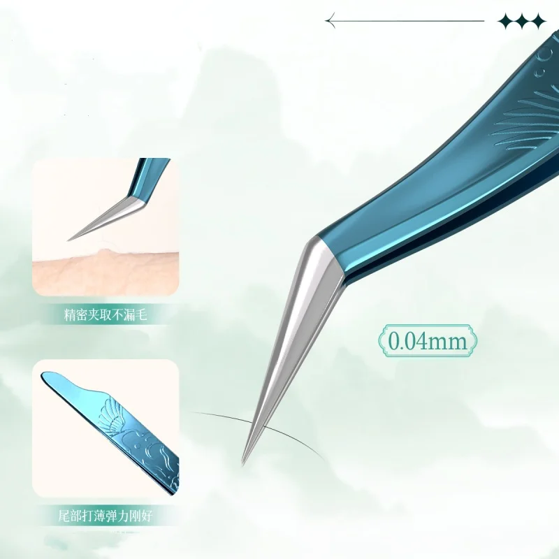 1PC 인조 속눈썹 연장용 핀셋 5가지 색상 볼륨 팬 플라이어 네일 클립 미끄럼 방지 전문 뷰티 메이크업 도구