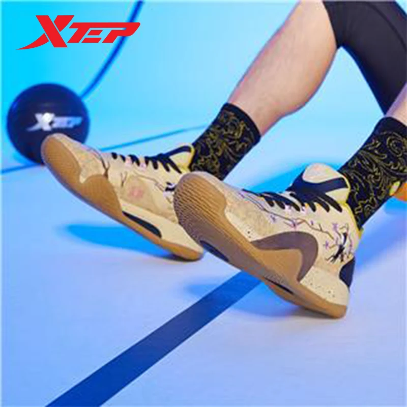 Xtep Jeremy Lin Basketball Shoes Men Low Top Cushioning Sports Shoes