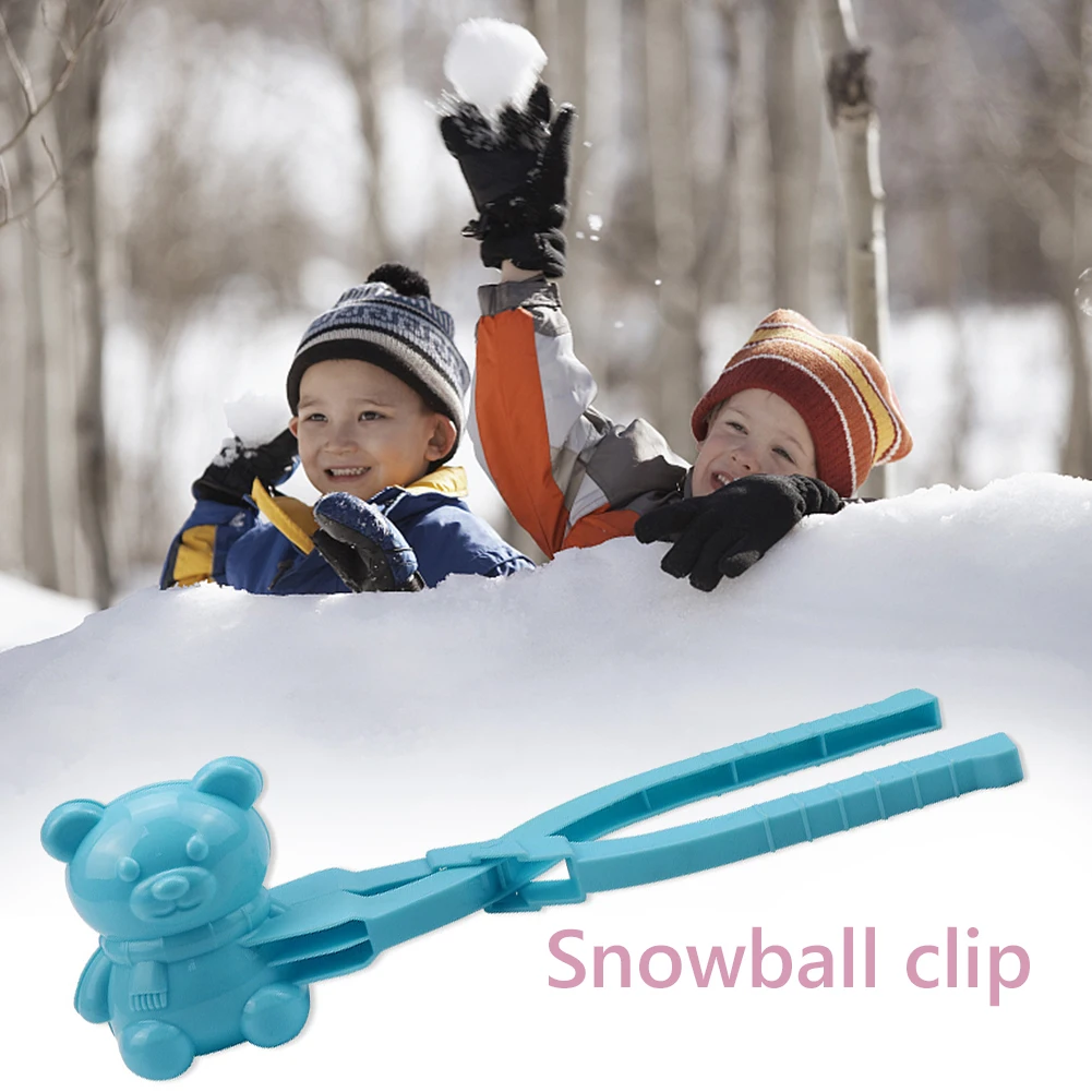 Plastic Bear Shaped Snowball Maker for Kids Winter Outdoor Play