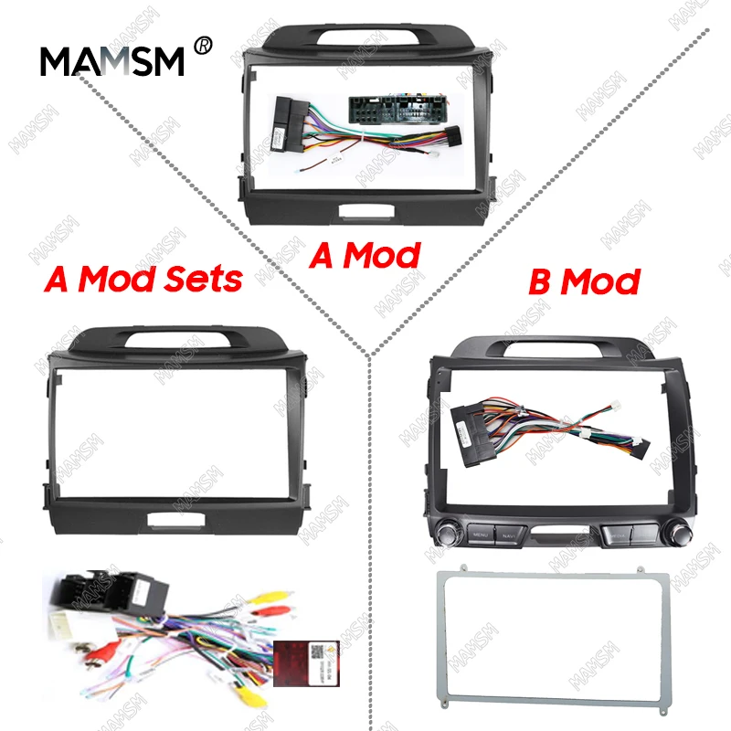 

MAMSM Car Frame Fascia Adapter Canbus Box Decoder Android Radio Dash Fitting Panel Kit For Kia Sportage 2010-2015 9 inch