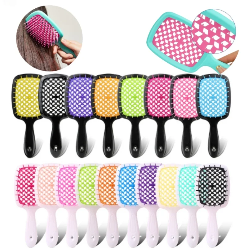 

Hollow Out Hair Comb Massage Detangling Tangled Hair Brush Combs Wide Teeth Brushes Home Salon Hairdressing Styling Tools