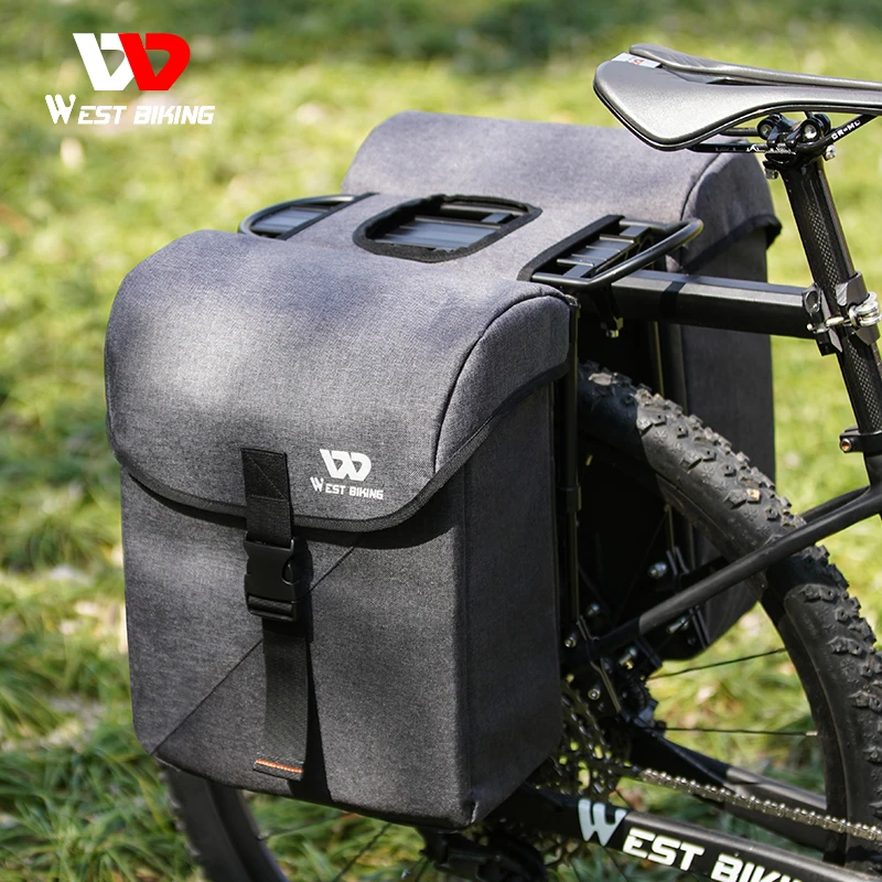 Double Bicycle Bag Saddle Bag Double Bag Luggage Carrier Waterproof Pack 
