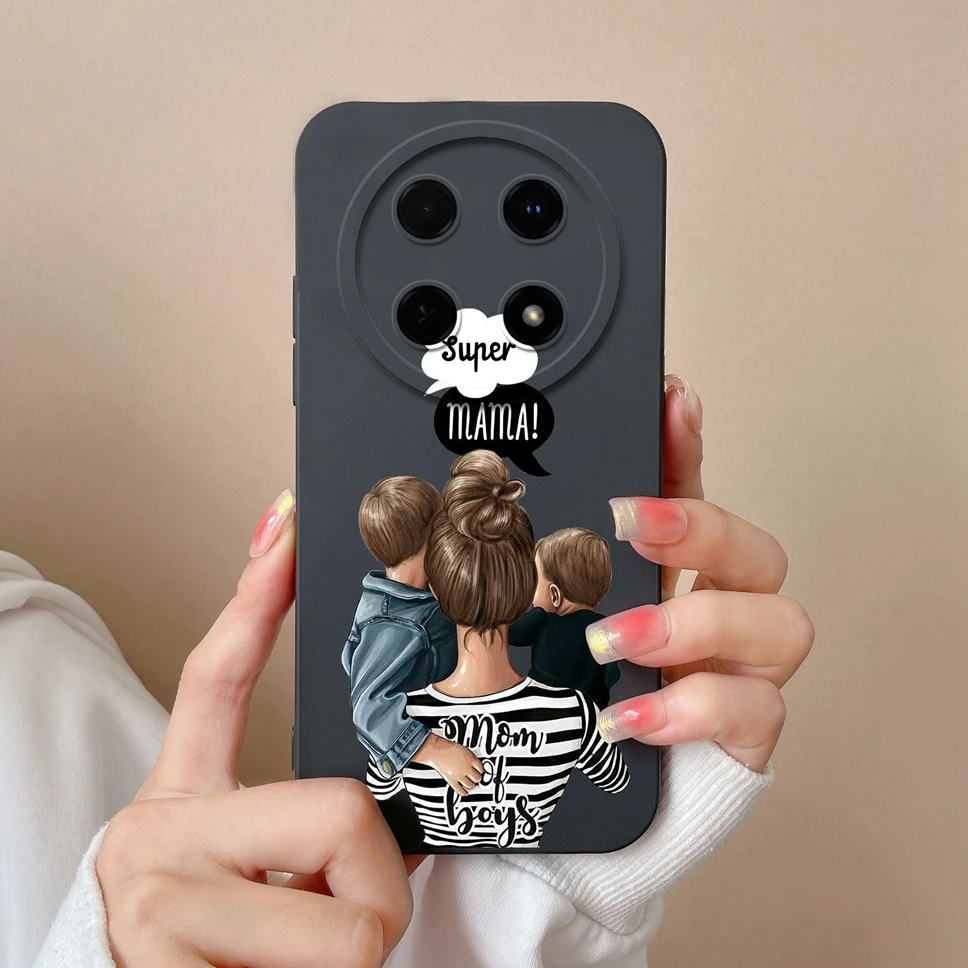 Fashion Pretty Sweet Girl Soft Liquid Silicone Phone Case - Protective Cover