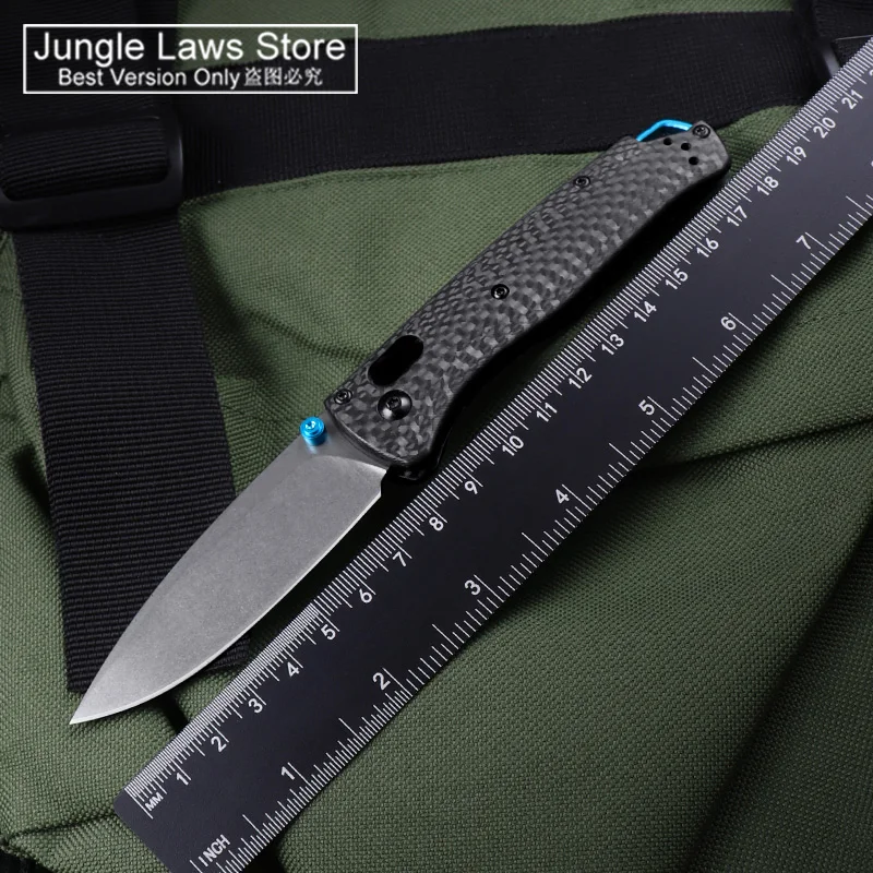 

BM Knives 535 BUGOUT Carbon Fiber Bench S90V Folding Blade Pocketknives EDC Self Defense Pocket Knives B5 Made Top Ver.