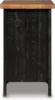 Signature Design by Ashley Valebeck Rustic Farmhouse Chair Side End Table with Cabinet Door, Distressed Black 3