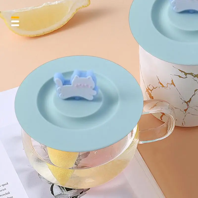 Silicone Cup Lids Protective Cup Covers Coffee Mug Lid Replacement Reusable Lid Replacement Mug Lids For Cups Mugs Glasses
