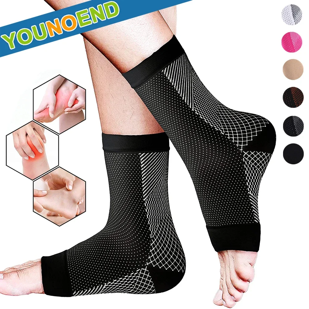 

1Pair Neuropathy Socks Ankle Brace Soothe Socks for Women and Men Plantar Fasciitis Pain Relief, Arch Support Heel Spur Relief