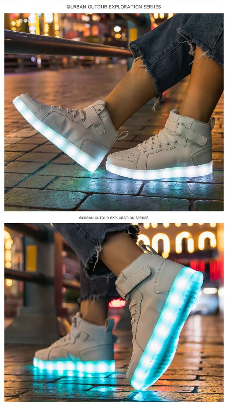 Luminous LED Light For Adults Men Women Children Boys And Girls Luminescent Sports Shoes Sizes 25-47_voghion.com