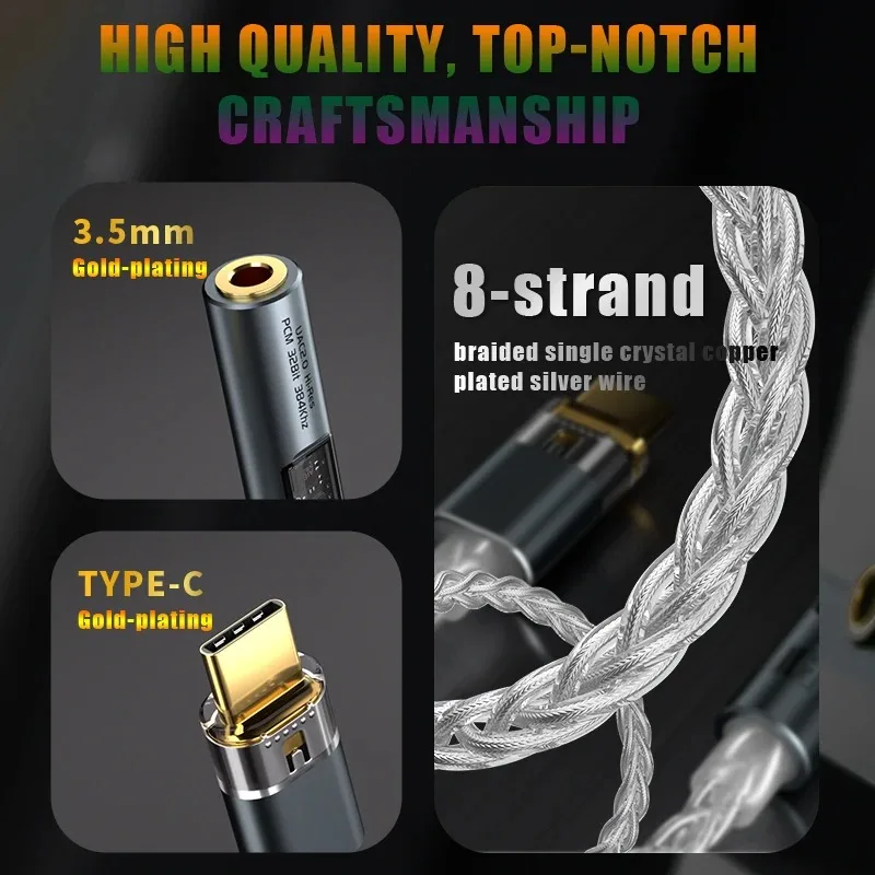Premium Hi-Fi Type-C to 3.5mm Audio Adapter with DAC