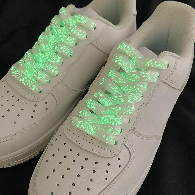 Luminous Shoe Laces Quality Fluorescent Shoelaces For Sneakers Flat Laces Night Glow Shoelace Shoes Strings 120/140/160CM 1Pair