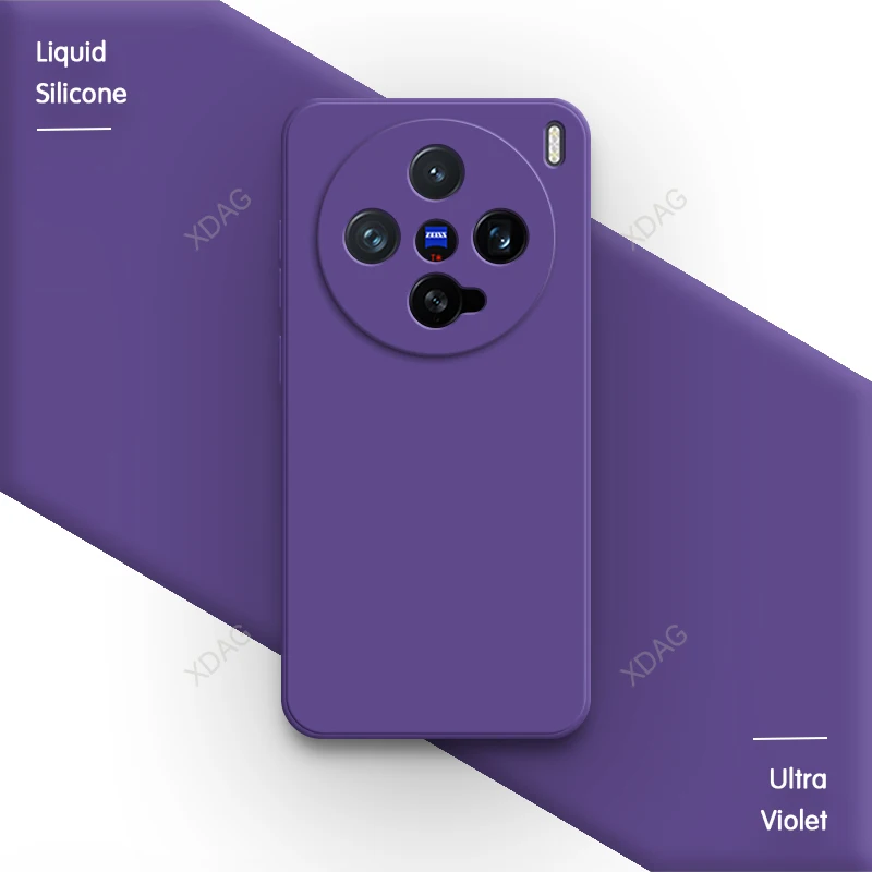 Enhanced Liquid Silicone Phone Case with Square Lens Protection and Classic Straight Edge Design