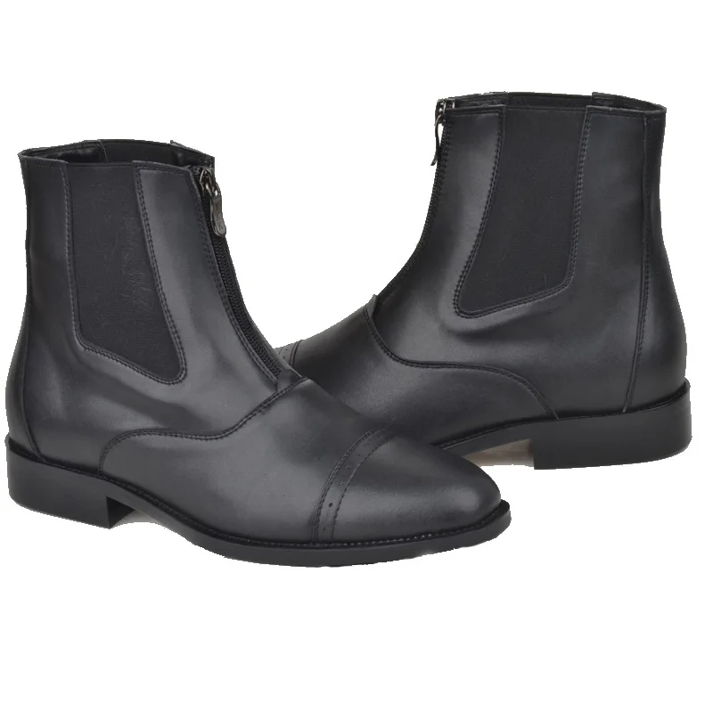 New Horse Riding Boots Equestrian Boots Unisex High Quality Zipper Shoes Men Women Horse Riding Cavallo