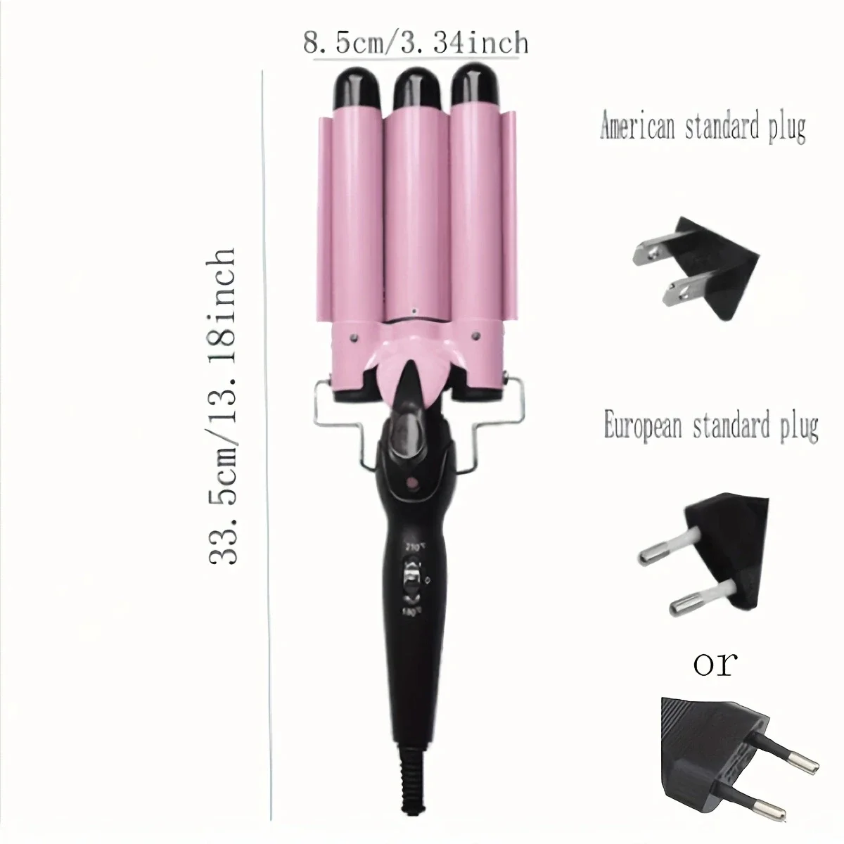 1pc Chicken rolls stick instant noodle head three tube curler small wavy curler big perm hair curler