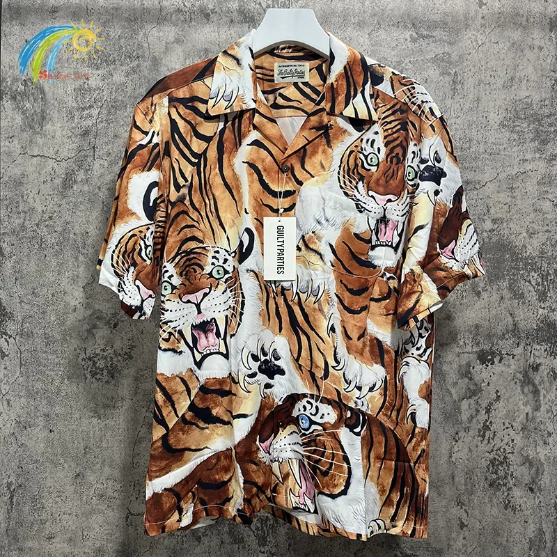 Hip Hop Ghost Skull Full Print Wacko Maria Shirts Men Women