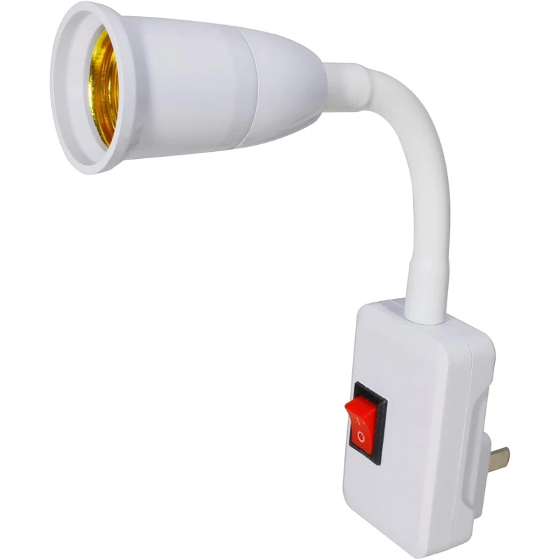 E27/E26 Socket Adapter with On/Off Switch Light Lamp Bulb 360 Degrees Flexible US EU Plug for Night Light Grow Lights Desk Lamp lamp holder,lamp bulb holder,socket converter,lamp base,lamp socket adapter,switch socket