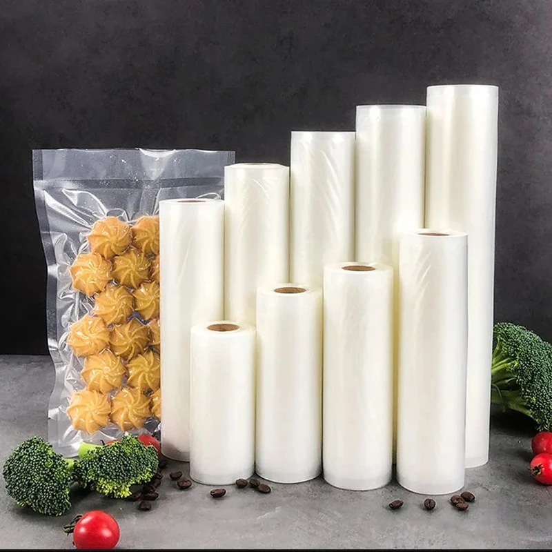 Textured Roll Bags 2 Rolls 500cm Long Vacuum Compression Bags Food Vacuum Packaging 2 Packs
