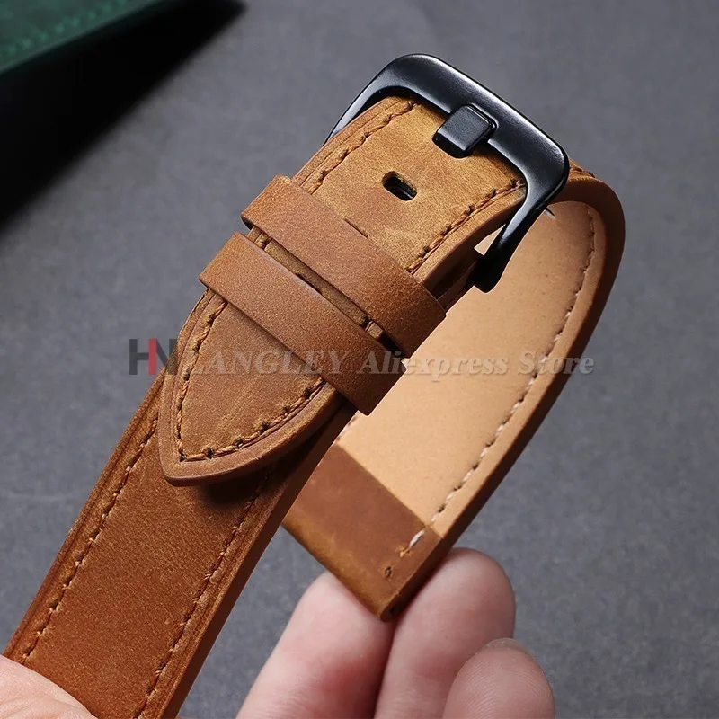 Luxurious Calfskin Leather Watchbands in Classic Colors - Premium Watch Strap Collection