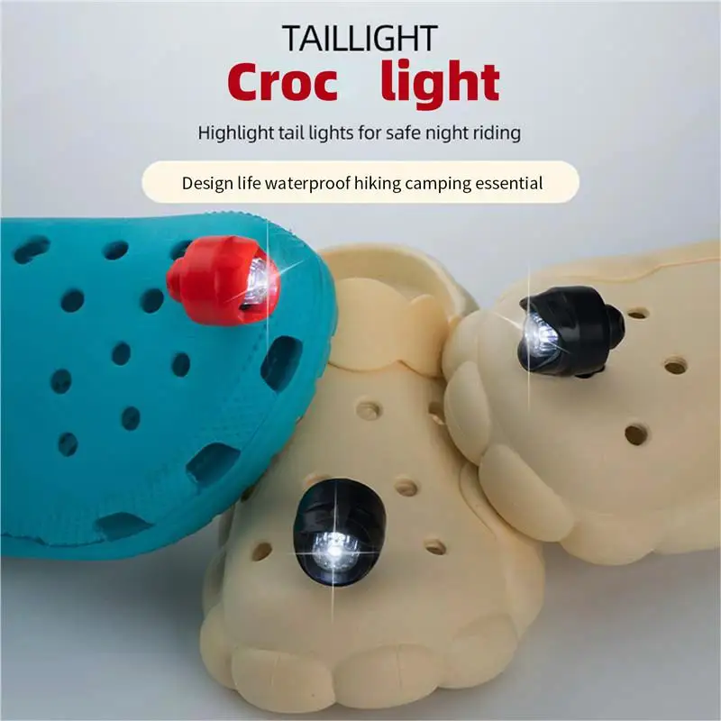Headlights For Croc,2pcs Led Light For Croc Shoes Decoration,funny Croc  Charms Shoes Lights Handy Camping