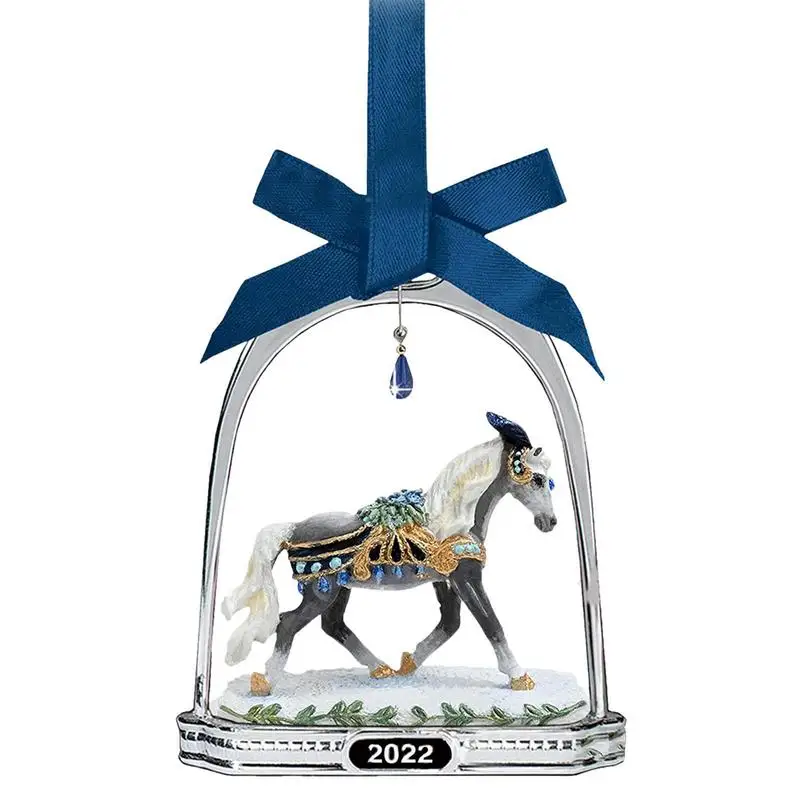 Christmas Tree Horse Decor 2D Acrylic Craft Pendant Party Decoration Christmas Party Wedding Decor Horse Tree Decoration christmas decorations
