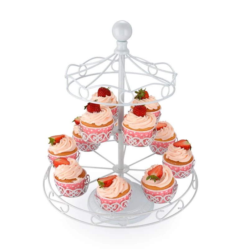 Ferris Wheel New 8 Cups Cupcake Stand Cake Holder Christmas Wedding Decoration Mold Fondant Sugar Craft