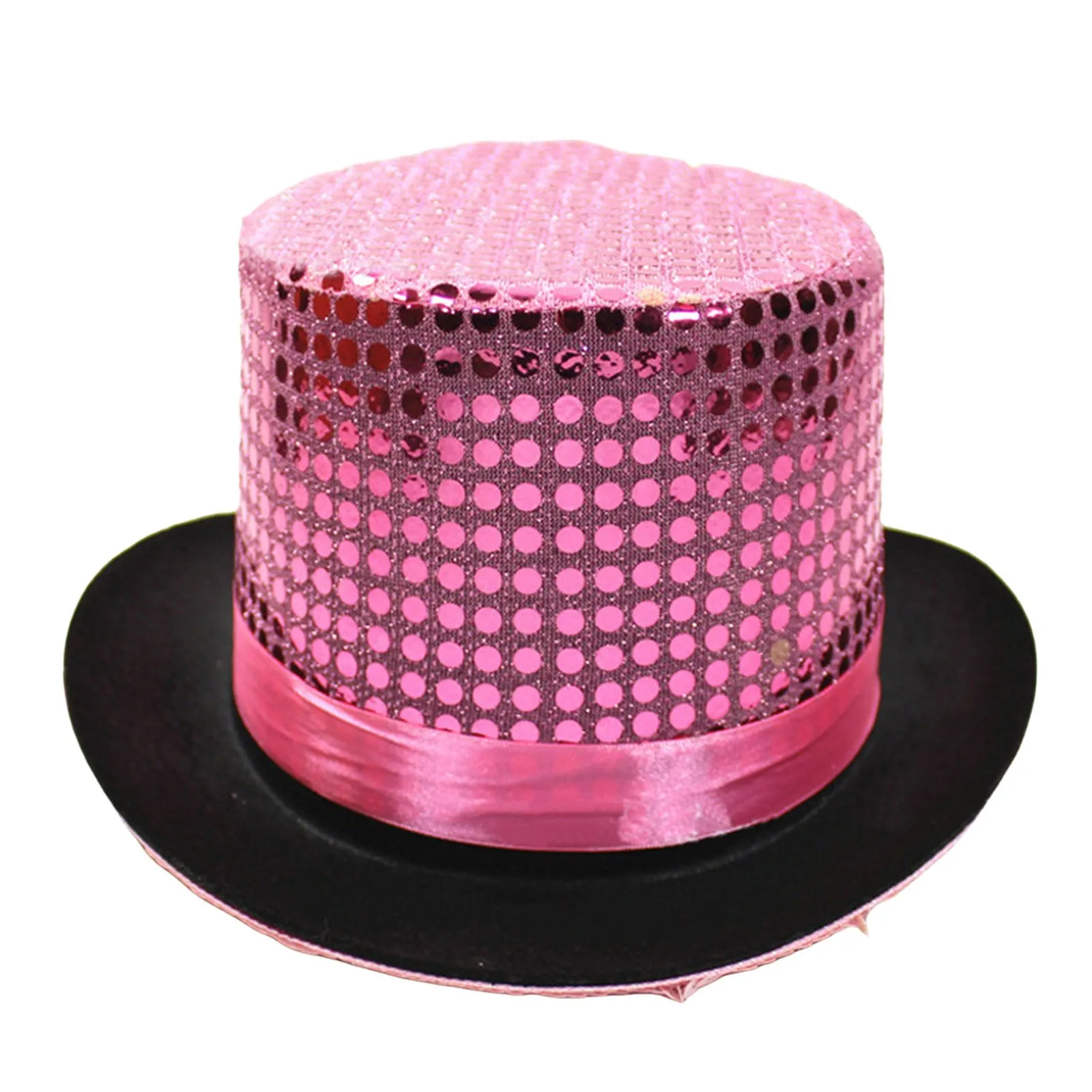 Adult High Hat Vintage British Gentleman Jazz Hat Club Party Magician Performance Sequin High Bowler Hats