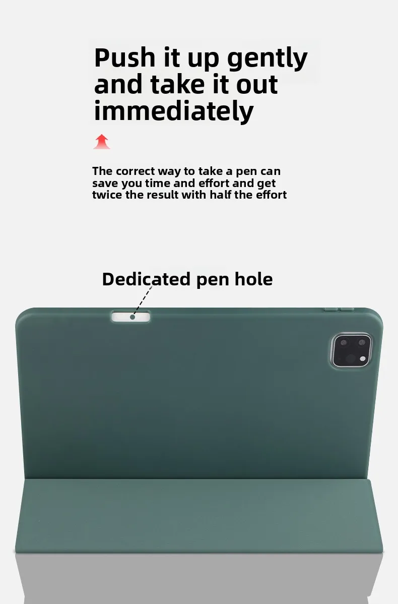 Für IPad Schutzhülle Pro11 mit rechtem Stiftschlitz, Air5/6 Generation Tablet-Lederhülle 10,2 Zoll weich – Detail 7