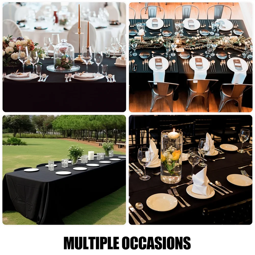 Olanly Rectangle Tablecloth Waterproof Stain Resistant Table Cloth Decorative Washable Fabric Table Cover For Dining Outdoor - Image 4